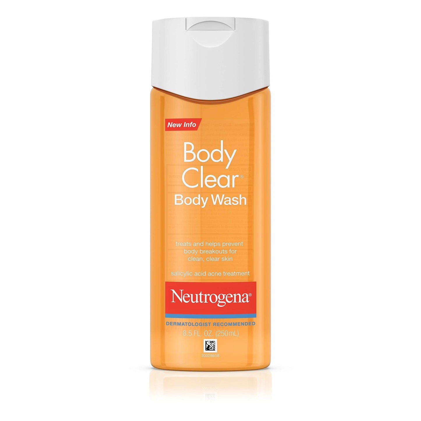 Neutrogena Body Clear Acne Body Wash With Glycerin & Salicylic Acid Acne Medicine For Acne-Prone Skin, Non-Comedogenic, 8.5 Fl.