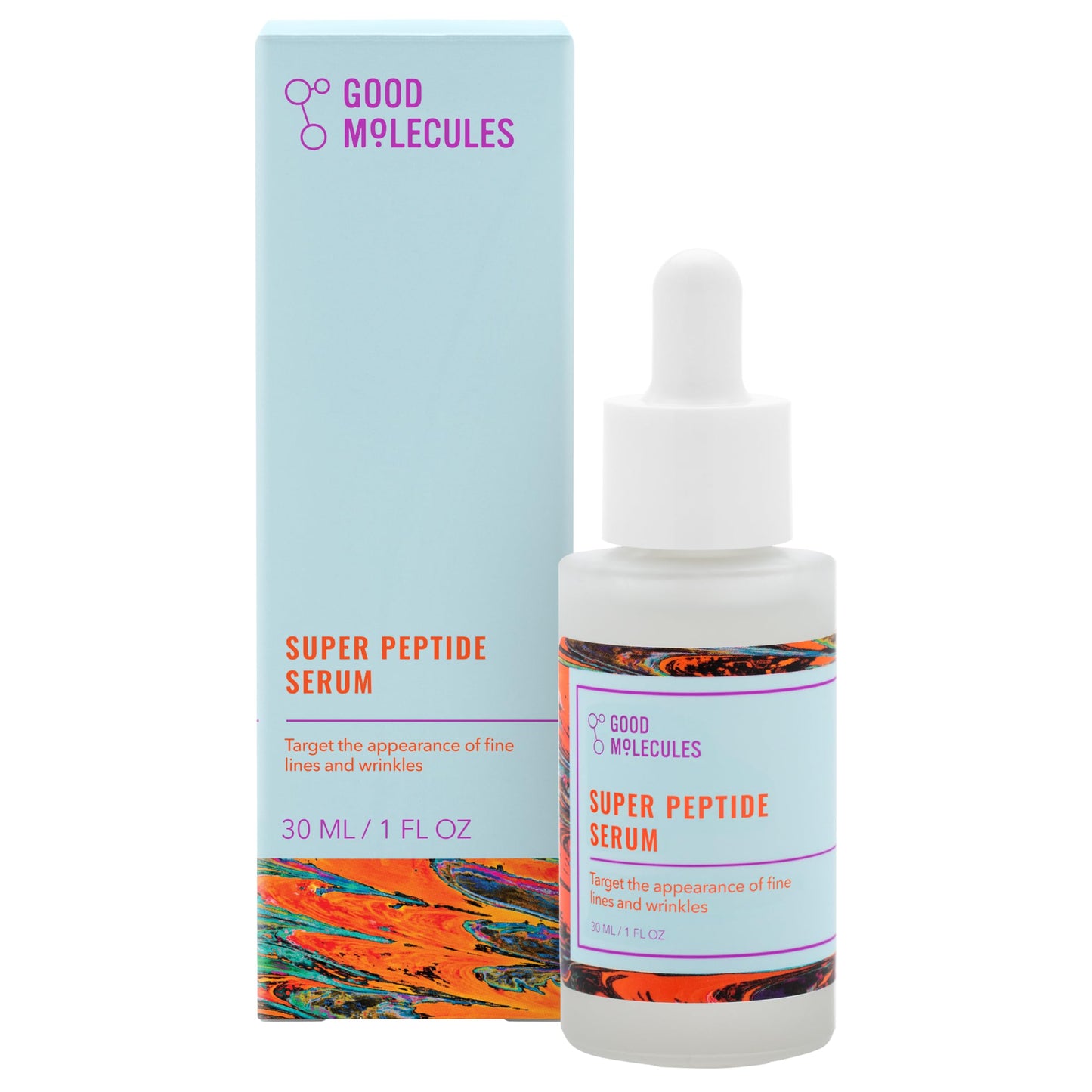 Good Molecules Super Peptide Serum - Anti-Aging Facial Serum With Peptides And Copper Tripeptides To Plump And Firm - Water-Base