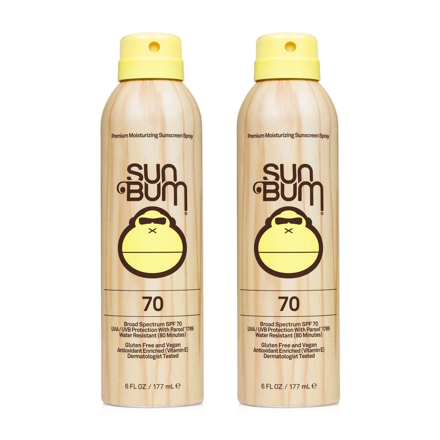Sun Bum Sun Bum Original Spf 70 Sunscreen Spray Vegan And Reef Friendly (Octinoxate & Oxybenzone Free) Broad Spectrum Moisturizi