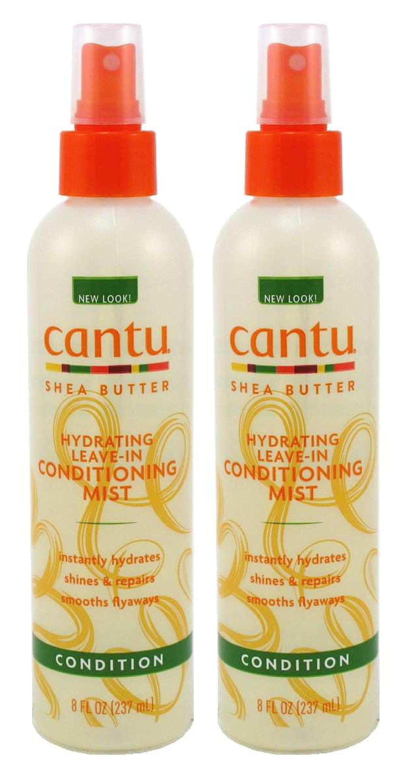 Cantu Shea Butter Leave-In Conditioning Mist 8 Ounce (235ml) (Pack of 2)