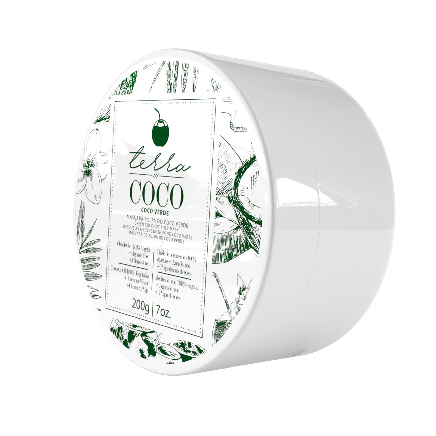 Ybera Paris Terra Coco Verde Mask | Vegan | Moisturizes And Nourishes | Ideal For Extremely Dry And Worn Hair Damaged By Sun Or