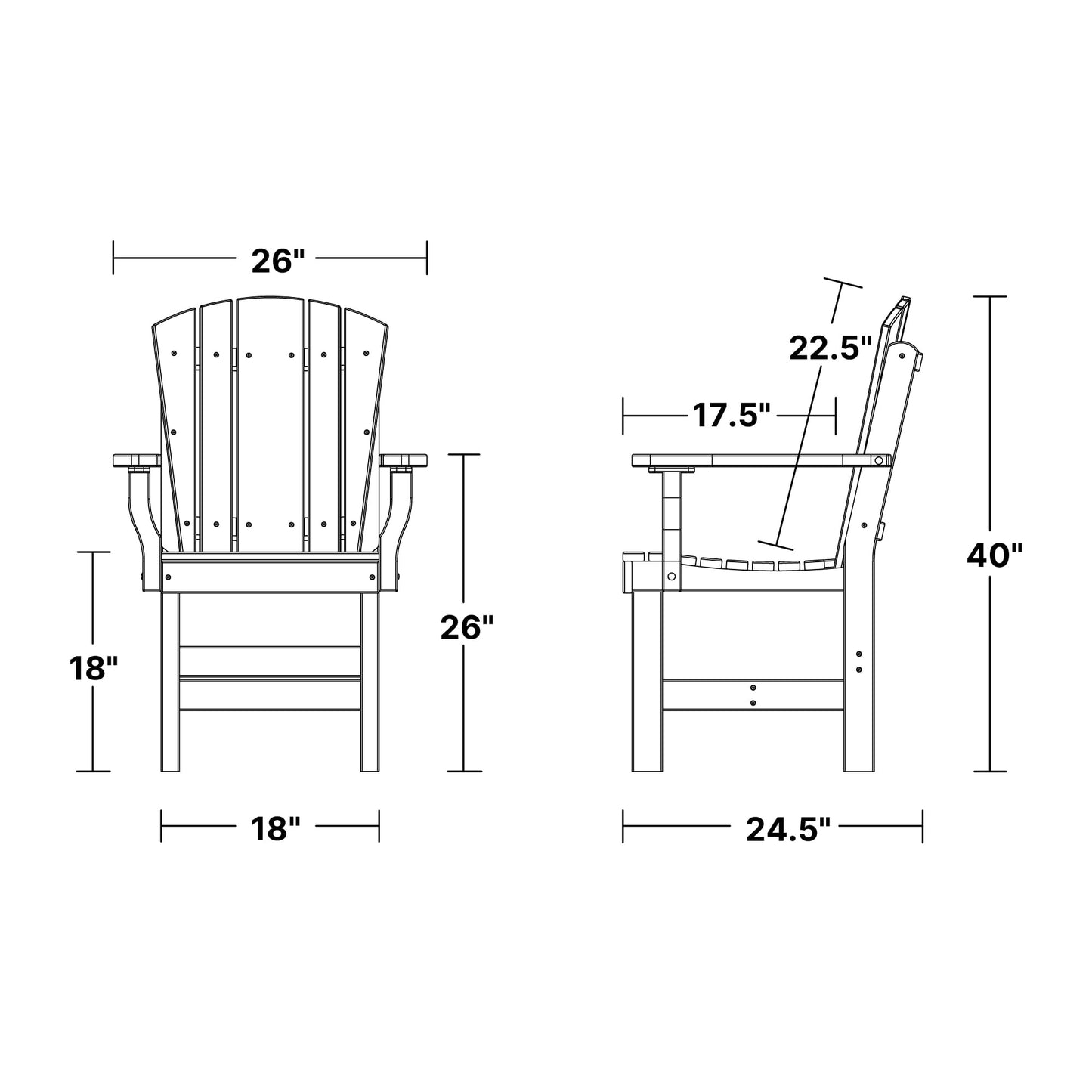 Wildridge Heritage Dining Arm Chair, Cherrywood - Outdoor Weather Resistant Recycled Plastic Furniture for Patio