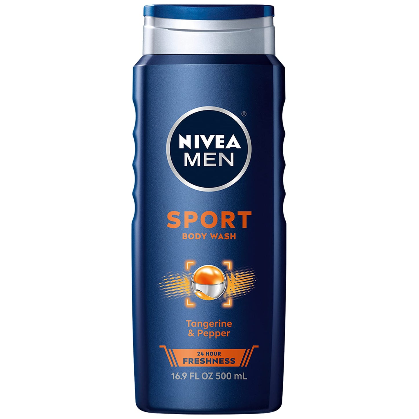 Nivea Men, Sport Body Wash, Tangerine & Pepper, 16.9 fl oz (500 ml)