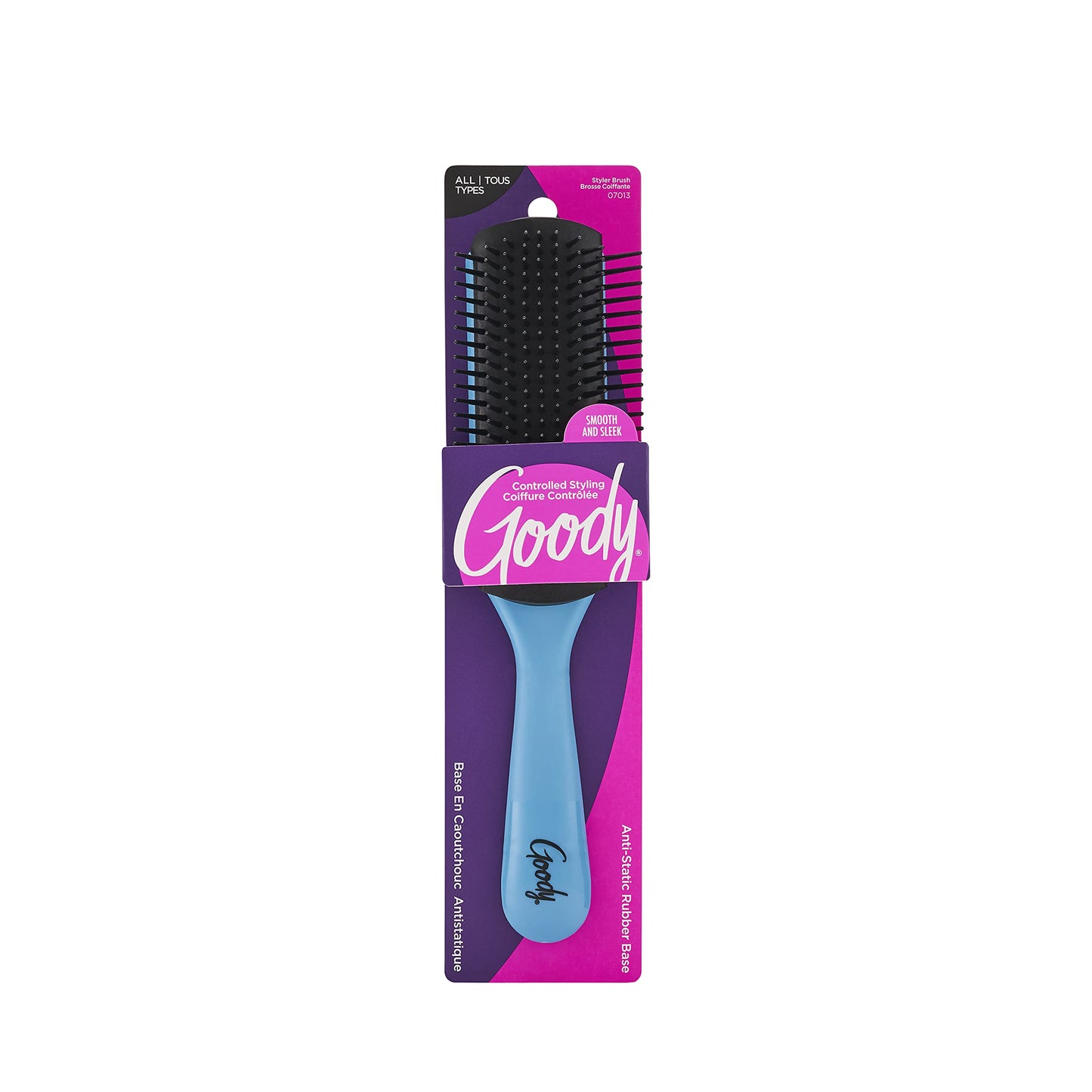 Goody Straight Talk Rubber Styler Brush 1 ea (Pack of 3)