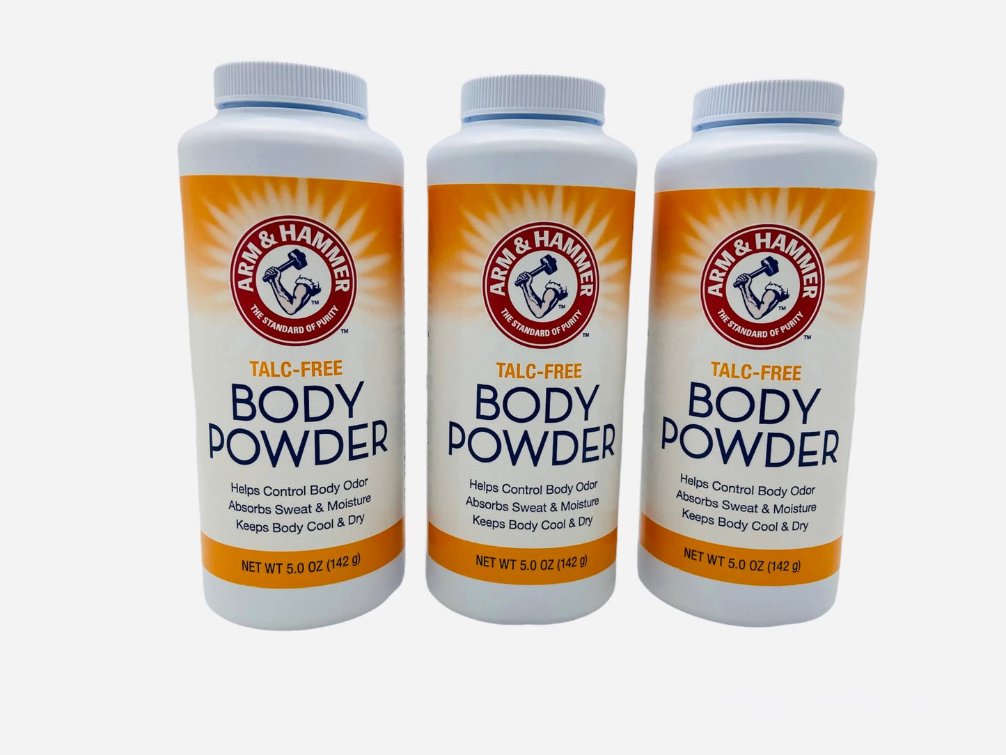 Talc-Free Body Powder For Body Odor Sweat & Moisture (3 Pack)
