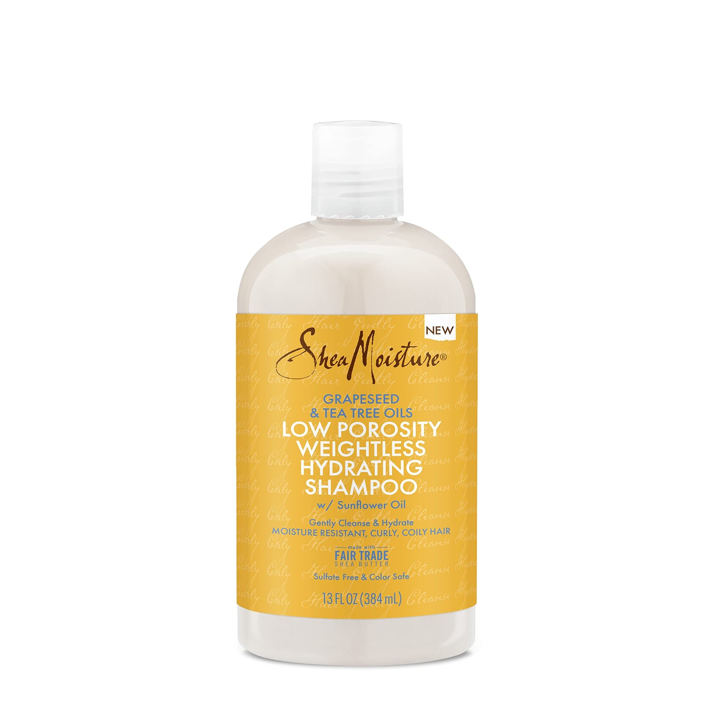 Sheamoisture Low Porosity Weightless Hydrating Shampoo For Moisture Resistant, Curly, Coily Hair Lightweight Hair Shampoo 13 Fl