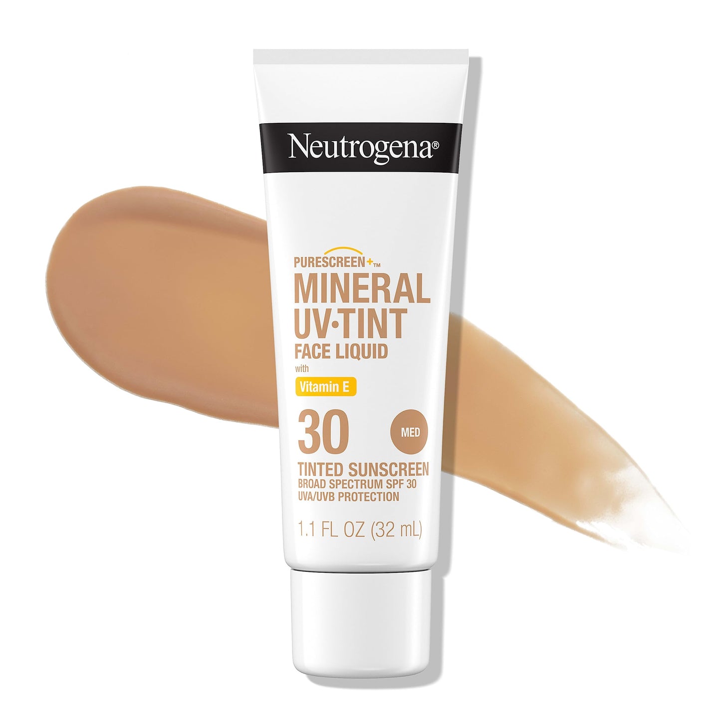 Neutrogena Purescreen+ Tinted Sunscreen For Face With Spf 30, Broad Spectrum Mineral Sunscreen With Zinc Oxide And Vitamin E, Wa