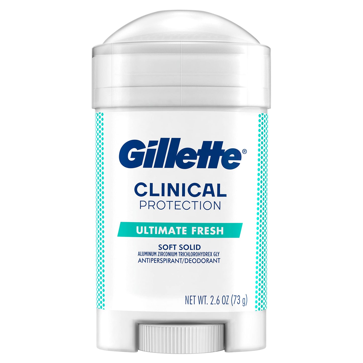 Gillette Clinical Antiperspirant Deodorant For Men, Ultimate Fresh Scent, Advanced Solid, 2.6 Ounce