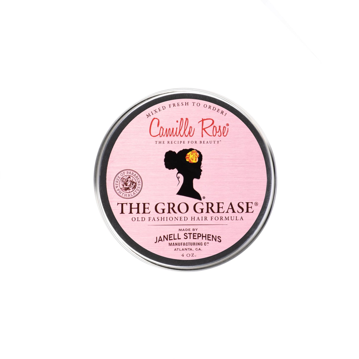 Camille Rose The Gro Grease For Hair Growth Stimulation, Length Retention, And Relief From A Dry, Itchy, Flaky Scalp