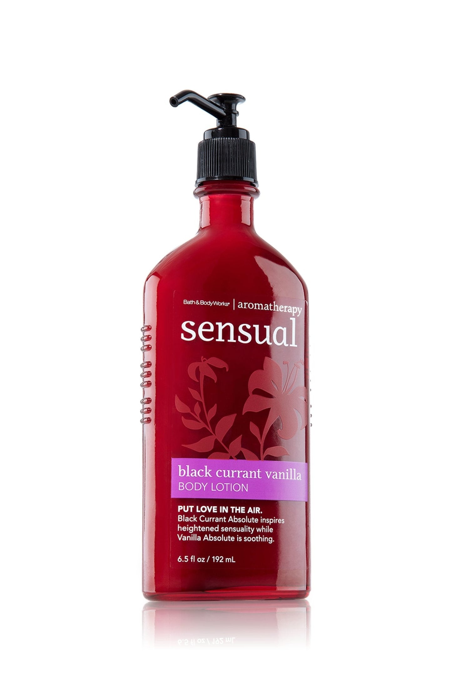 Bath & Body Works Aromatherapy Sensual Black Currant Vanilla 6.5 Oz Body Lotion, 6.5 Ounce