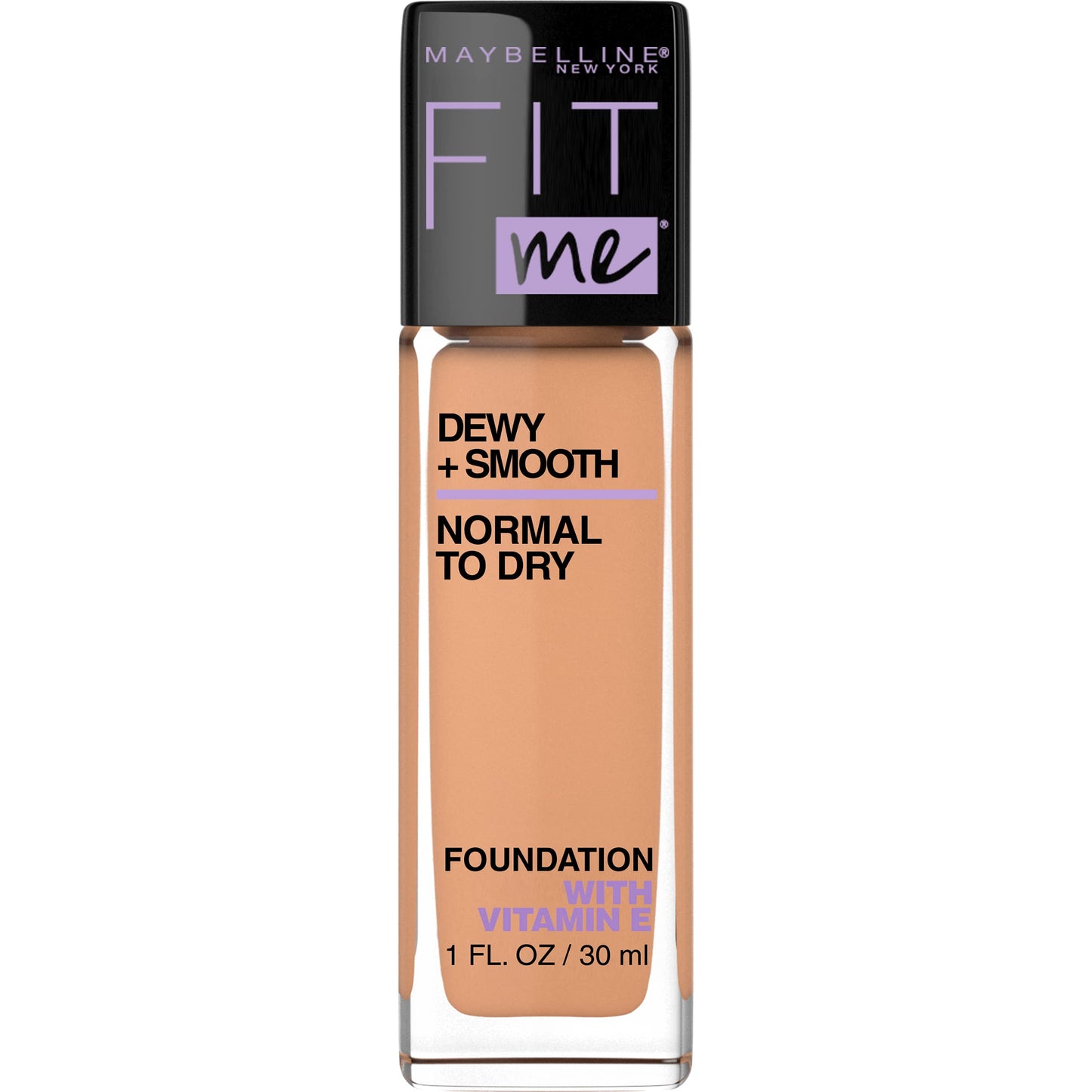 Maybelline Fit Me Dewy + Smooth Liquid Foundation Makeup, Classic Beige, 1 Count (Packaging May Vary)