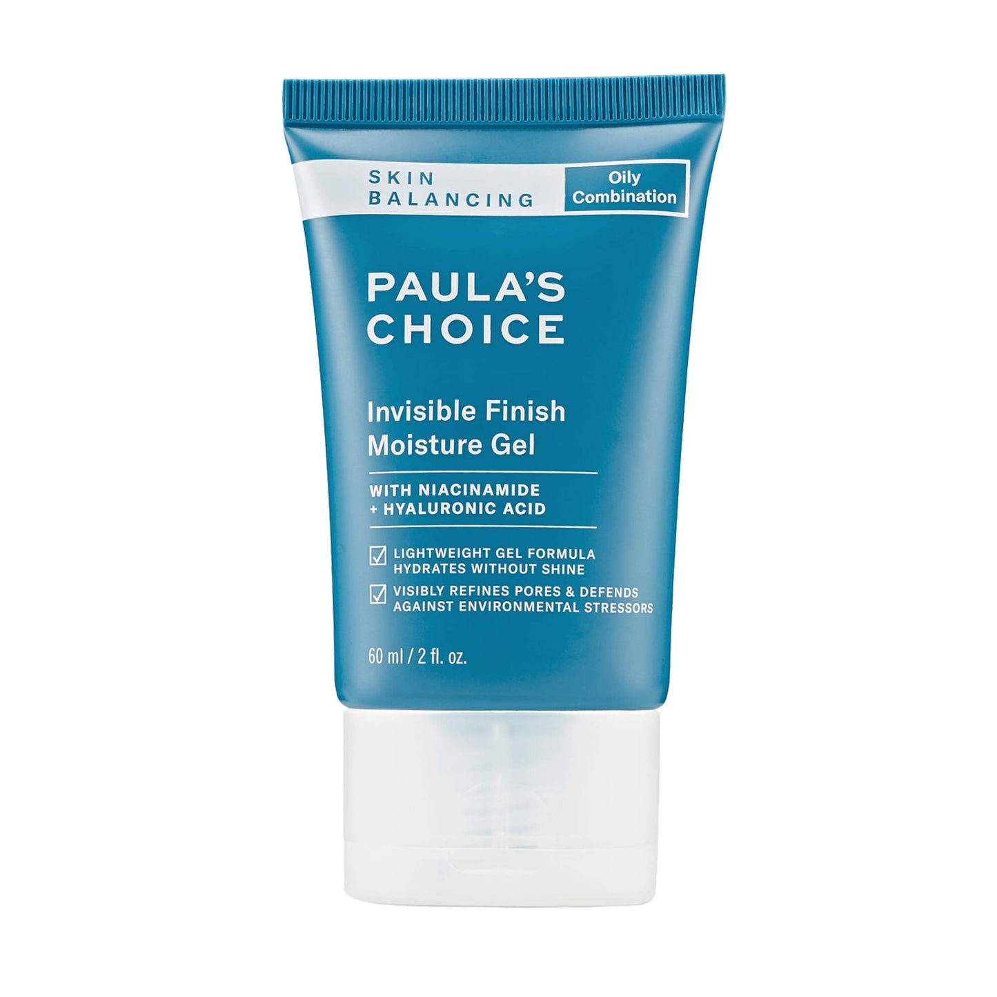 Paula'S Choice Skin Balancing Invisible Finish Gel Moisturizer With Niacinamide & Hyaluronic Acid, Large Pores & Oily Skin, 2 Ou