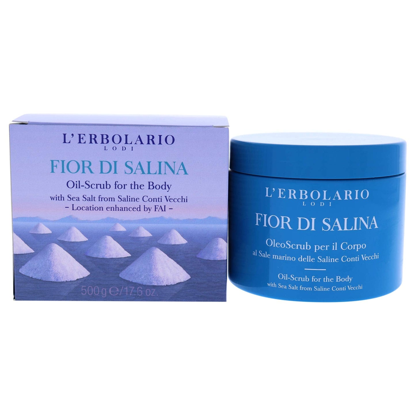 L'Erbolario Fior Di Salina Oil-Scrub For Body - Exfoliates, Smoothes And Moisturizes - Protects And Tones The Skin - Do-It-Yours