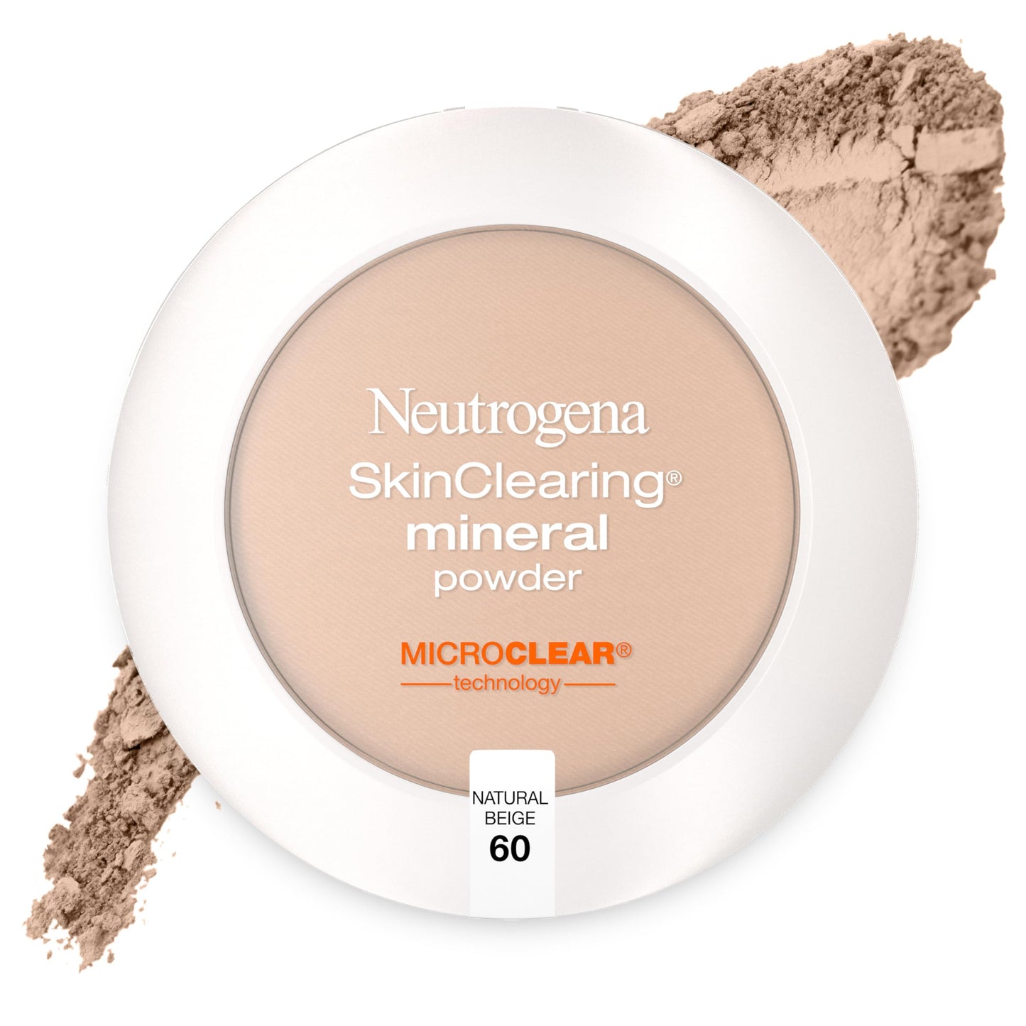Neutrogena Skinclearing Mineral Acne-Concealing Pressed Powder Compact, Shine-Free & Oil-Absorbing Makeup With Salicylic Acid To