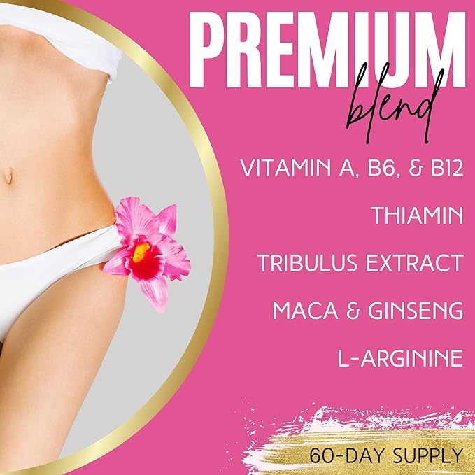 Passion for Women – with Vitamins A, B6, B12 & Thiamin – 180 Capsules – 60 Servings