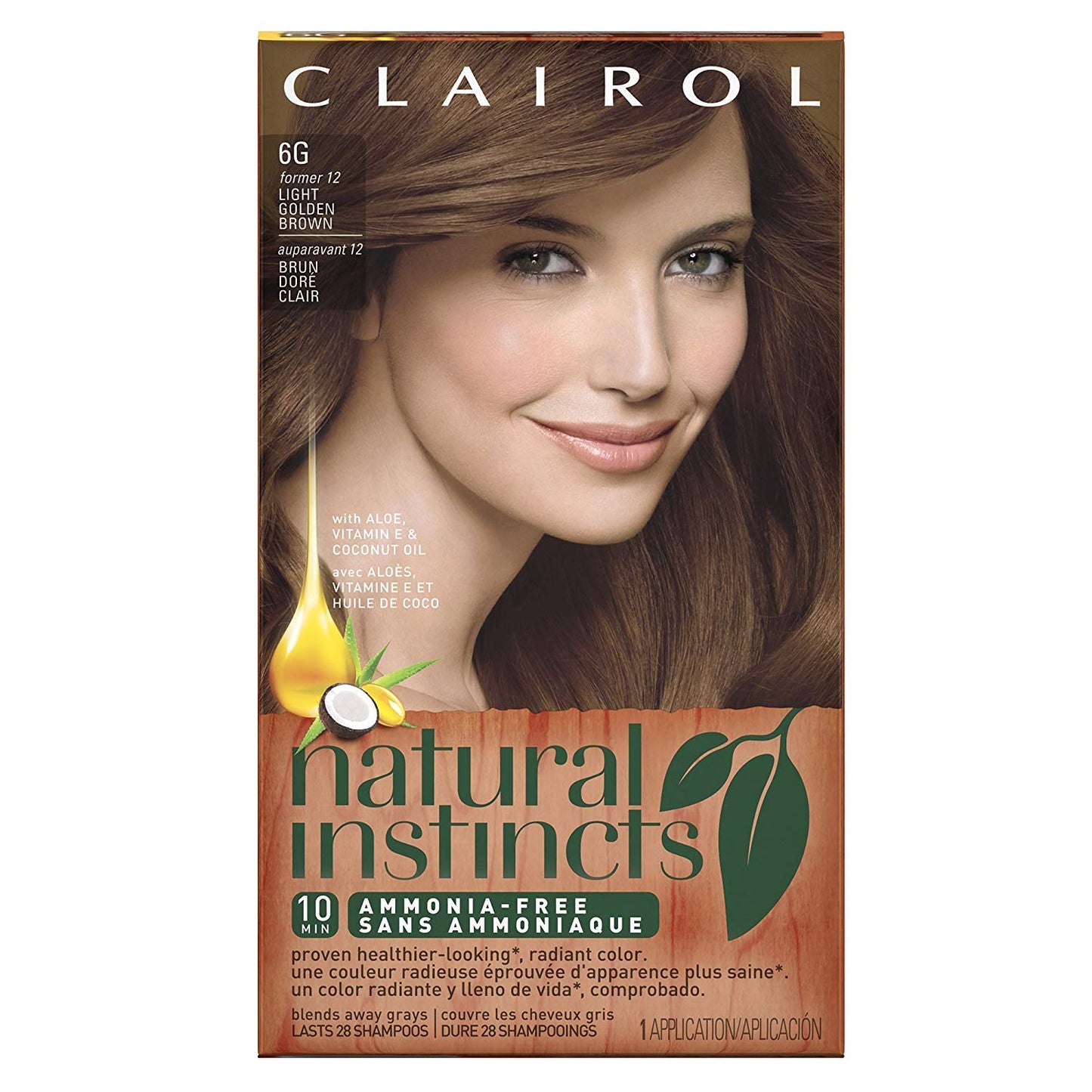 Natural Instincts #12 Size Kit Clairol Natural Instincts #12 Light Golden Brown