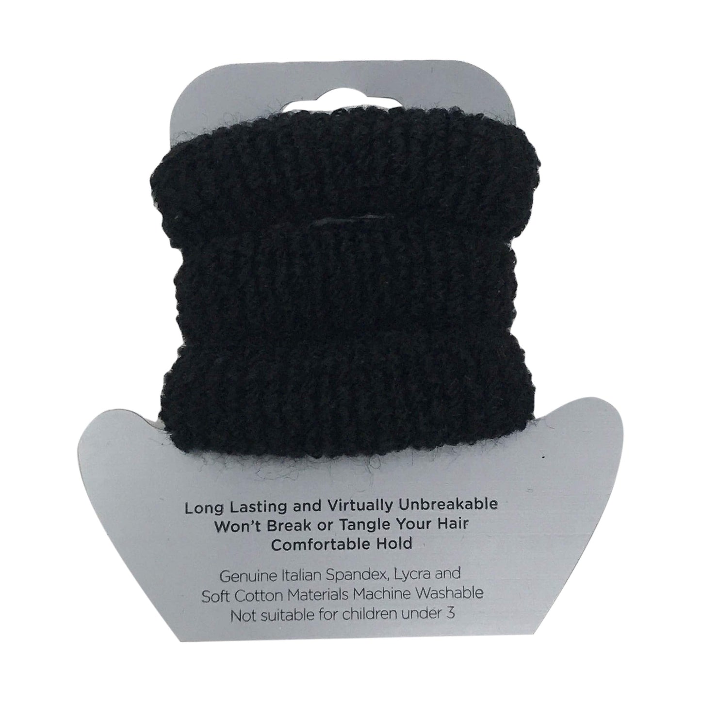 Di Prima Cotton Elastic Hair Styling Accessory, Black, Small