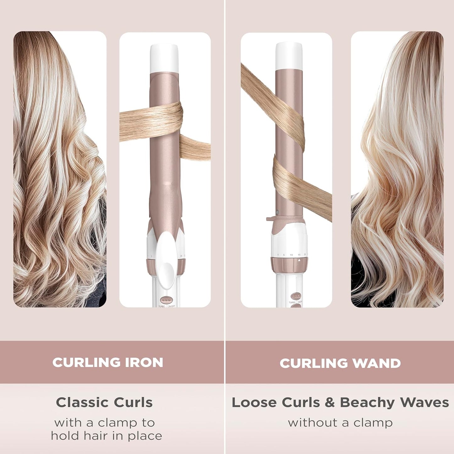 Conair Double Ceramic 1/2-Inch Curling Iron | Spiral Curls for Short Hair