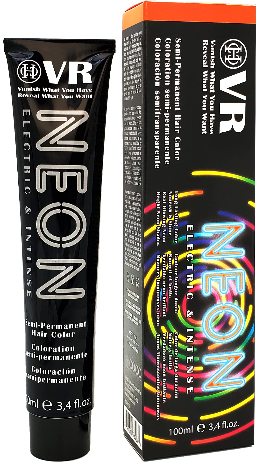 Cocohoney Vr Neon Color Electric & Intense Semi-Permanant Hair Color | Vegan And Cruelty-Free | Long Lasting Color | Nourish & S