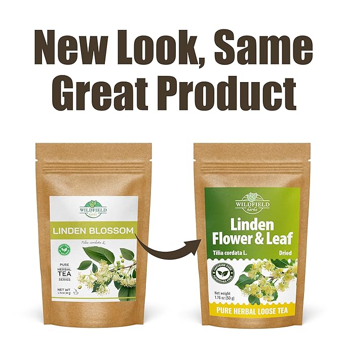 1.8 oz. Linden Tea Loose Leaf Te De Tilo Dried Linden Blossom Herb (Tilia Cordata) - 50g Tea Herbal Lipa Tila