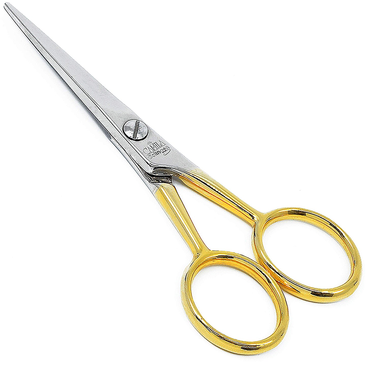 Camila Solingen CS45 Hair Scissors Professional 4.5'' Very Sharp Grooming Scissors. Razor Edge Barber Hair Cutting Scissors. Sta