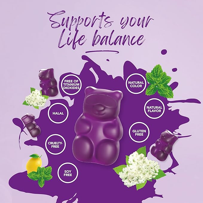 Men’s Hair Vitamins and Restful Sleep Gummies - 60 Count