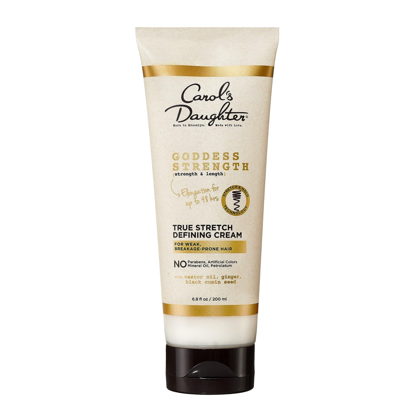 Carol'S Daughter Goddess Strength True Stretch Defining Hair Cream For Wavy, Coily And Curly Hair, Curl Defining Cream With Cast
