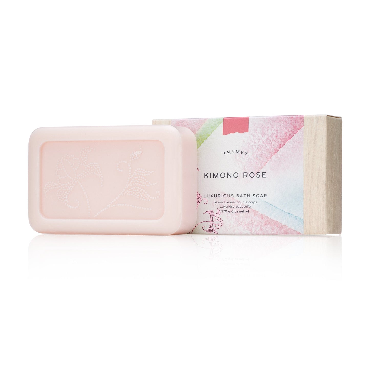 Thymes Bath Soap - 6 Oz - Kimono Rose