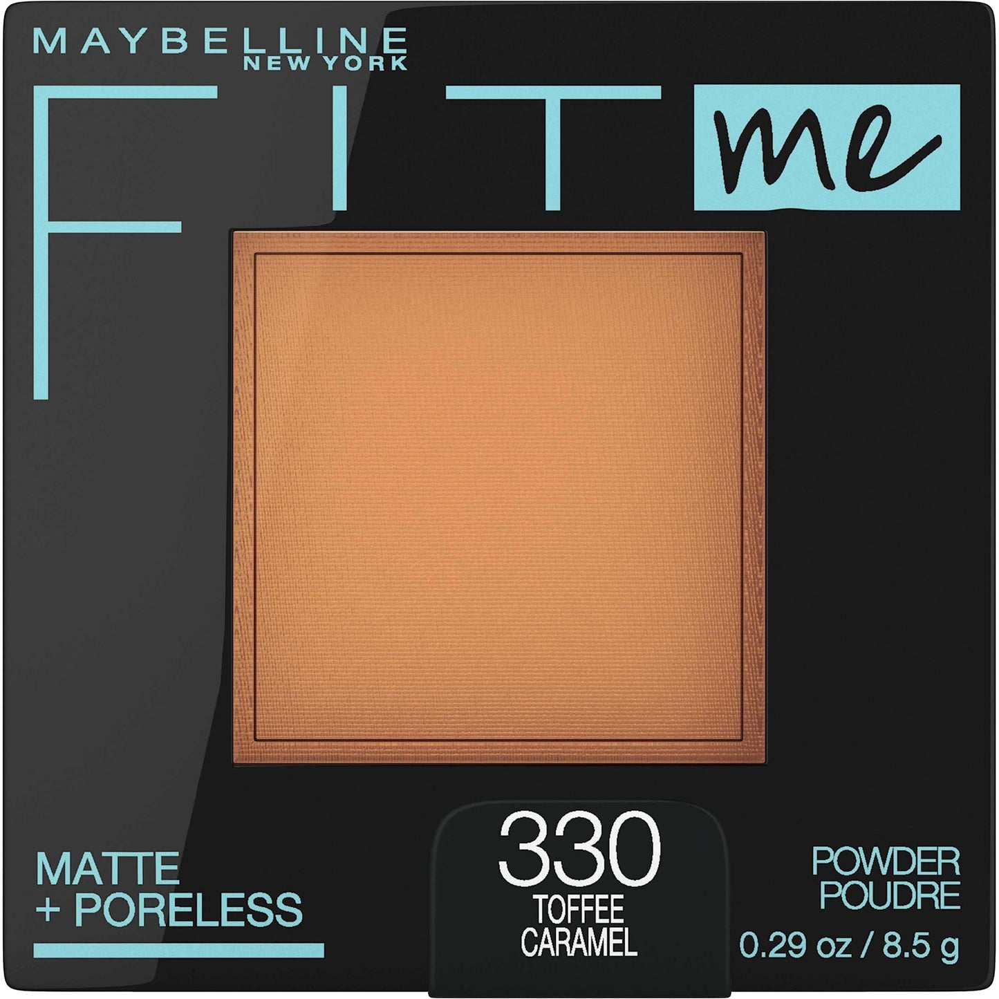 Maybelline New York Fit Me Matte Plus Pore Less Powder, Toffee, 0.29 Ounce