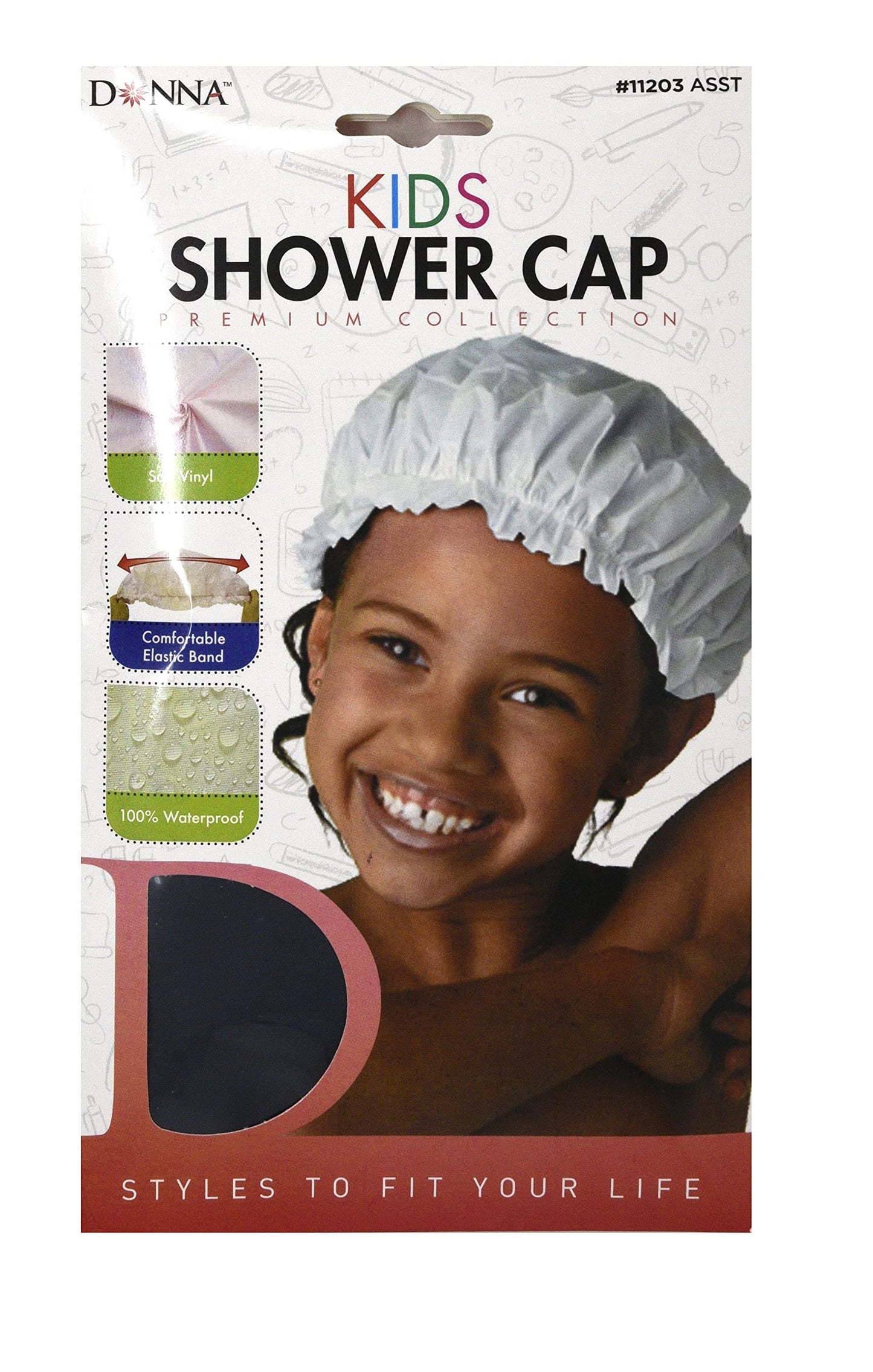 Donna Collection Kids Shower Cap