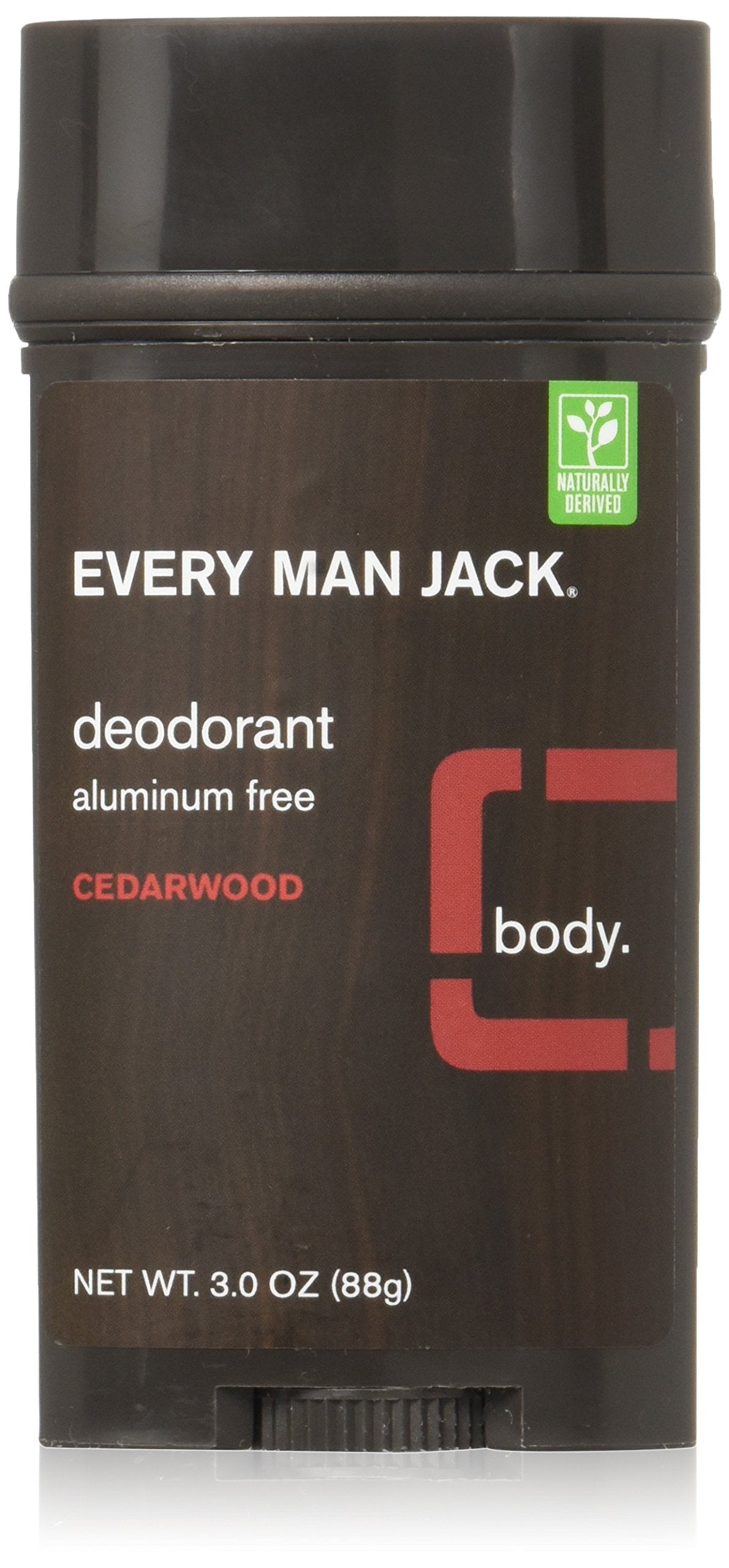 Every Man Jack Deodorant 3Oz Cedarwood (3 Pack)