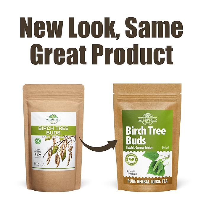1.8 oz. Birch Dried Birch Tree Buds Herbal Tea (Betulae Gemmae) - 50g Betula Pendula Roth Herb Tea Te De Abedul