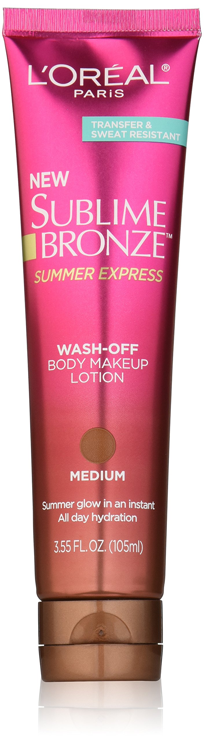 L'Or al Paris Sublime Bronze Summer Express Body Makeup Lotion, Medium, 3.55 fl. oz.