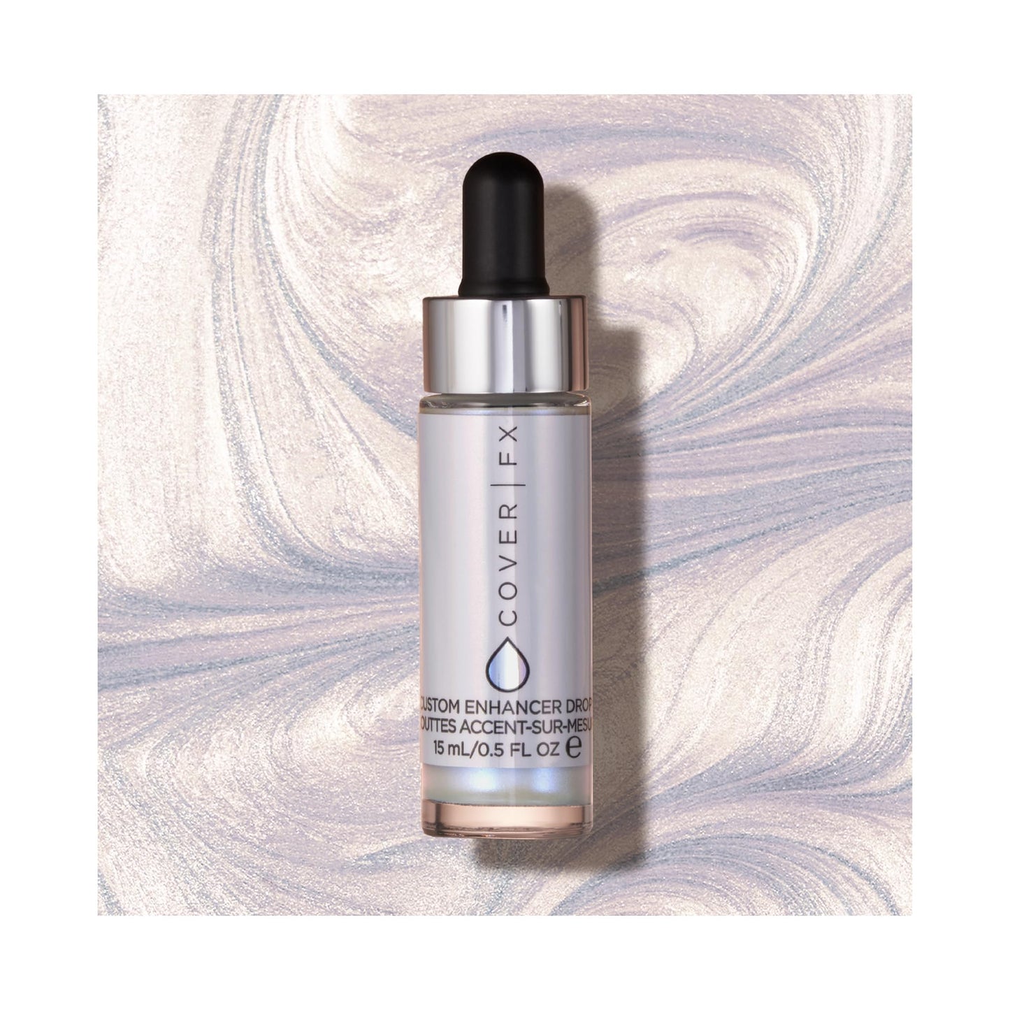 COVER FX Custom Enhancer Drops - Halo: Iridescent Finish - 15mL - Radiant Glow - Liquid Highlighter