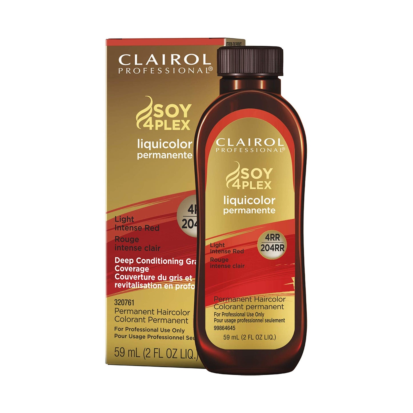 Clairol Professional Permanent Liquicolor For Dark Hair Color, 4Rr Light Intense Red, 2 Oz
