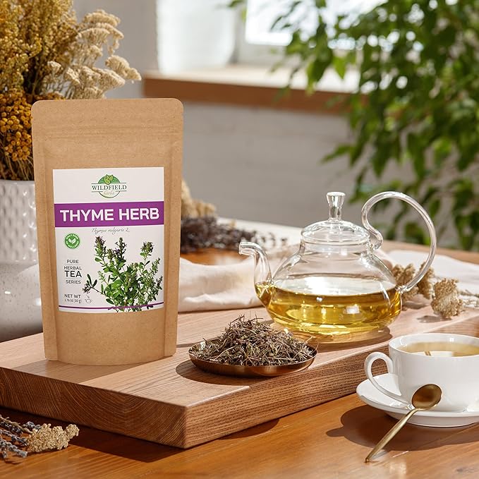 1.8 oz. Thyme Tea Thyme Leaves Tyme Herb Tea (Thymi Serpiylli Herba) - 50g Thymus Serpyllum Herb