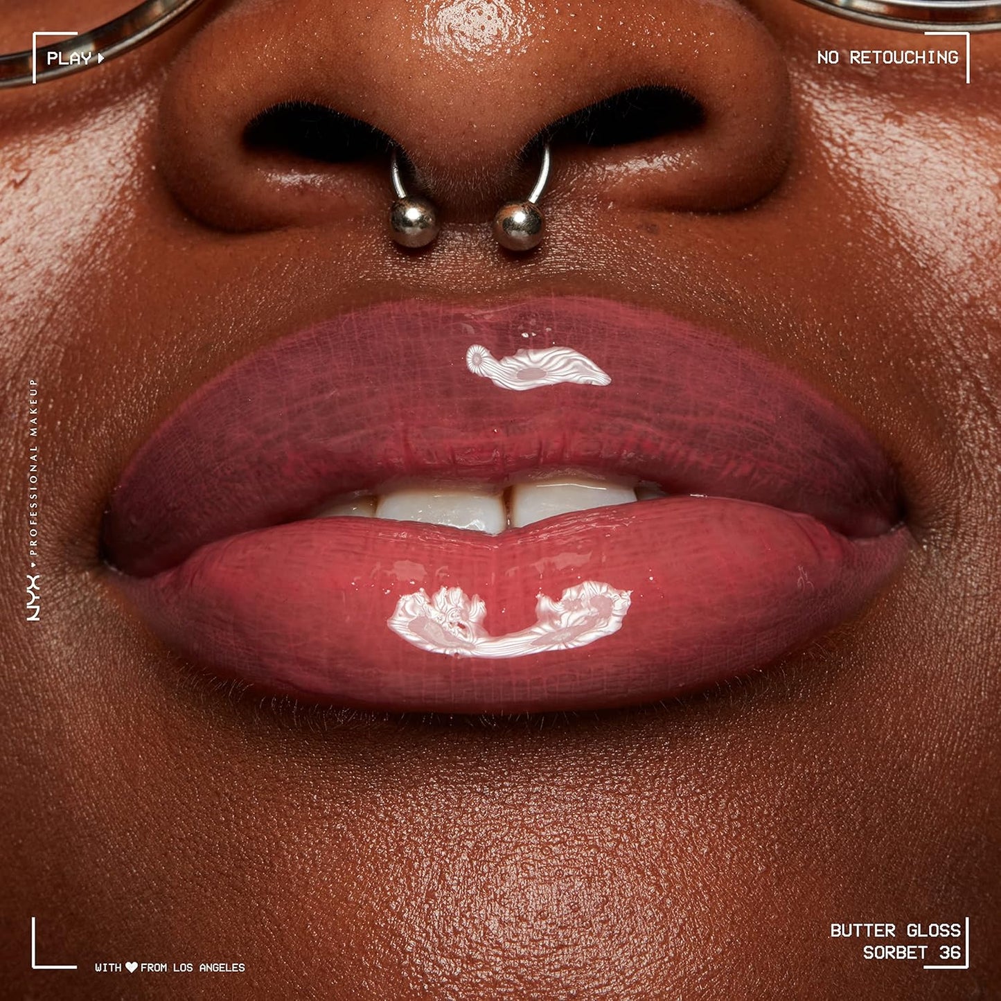 NYX Butter Gloss | Non-Sticky Lip Gloss for Women - Sorbet Coral