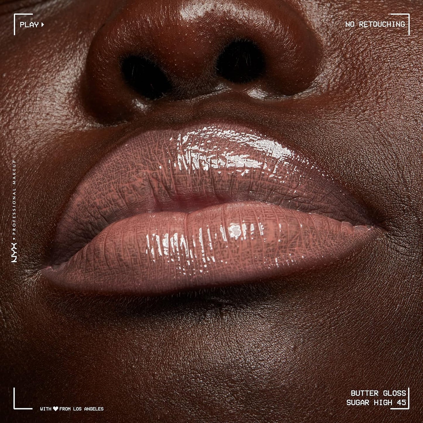 NYX Butter Gloss | Brown Sugar Non-Sticky Lip Gloss for Soft, Peachy Lips