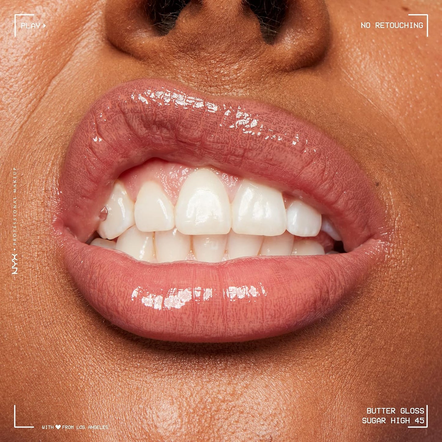 NYX Butter Gloss | Brown Sugar Non-Sticky Lip Gloss for Soft, Peachy Lips
