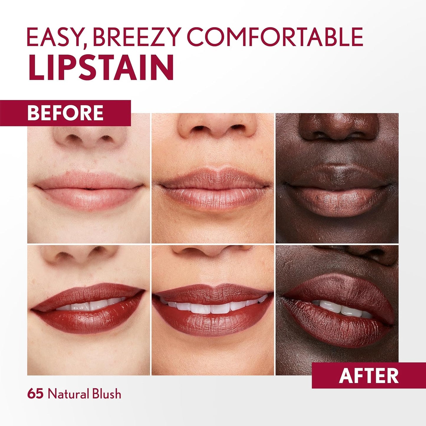 CoverGirl Outlast 65 Natural Blush Lipstain | Vegan, Transfer-Proof, Smooth Finish