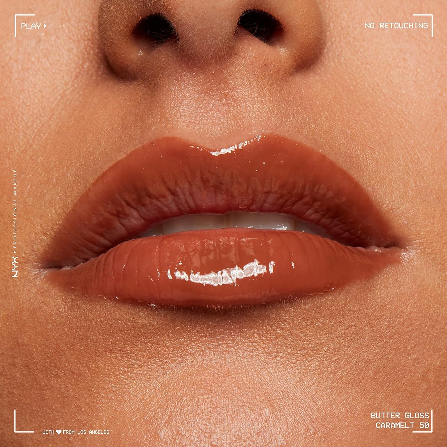 NYX Butter Gloss | Non-Sticky Medium Brown Lip Gloss - Caramelt