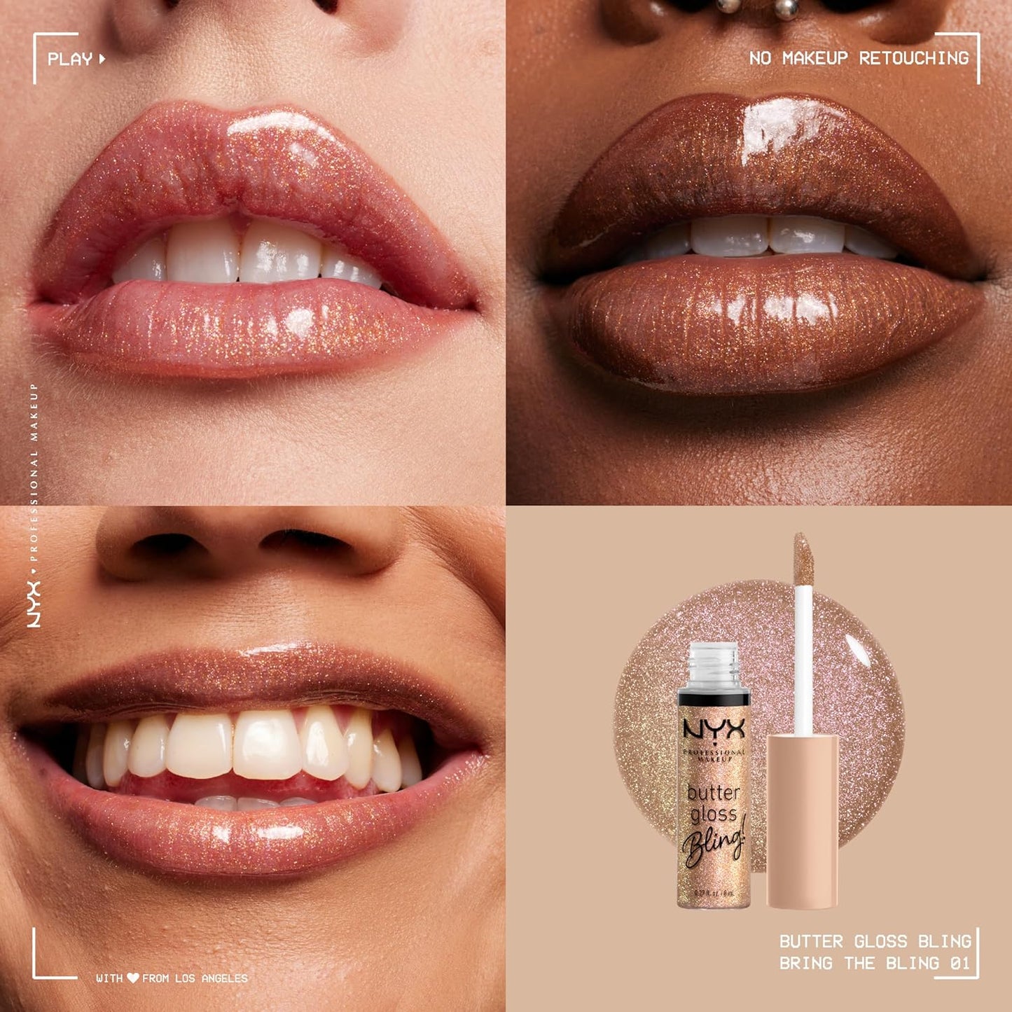 NYX Butter Gloss | Non-Sticky Shiny Vegan Lip Gloss for All-Day Shine