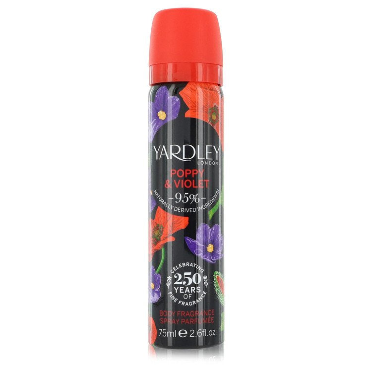 Yardley Poppy & Violet by Yardley London Body Fragrance Spray 2.6 oz(D0102HAXFBG.)