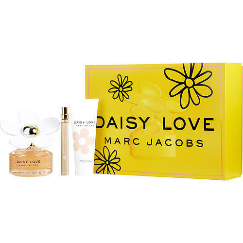 MARC JACOBS DAISY LOVE by Marc Jacobs EDT SPRAY 3.4 OZ & BODY LOTION 2.5 OZ & EDT PEN SPRAY .33 OZ MINI(D0102HXGW2W.)
