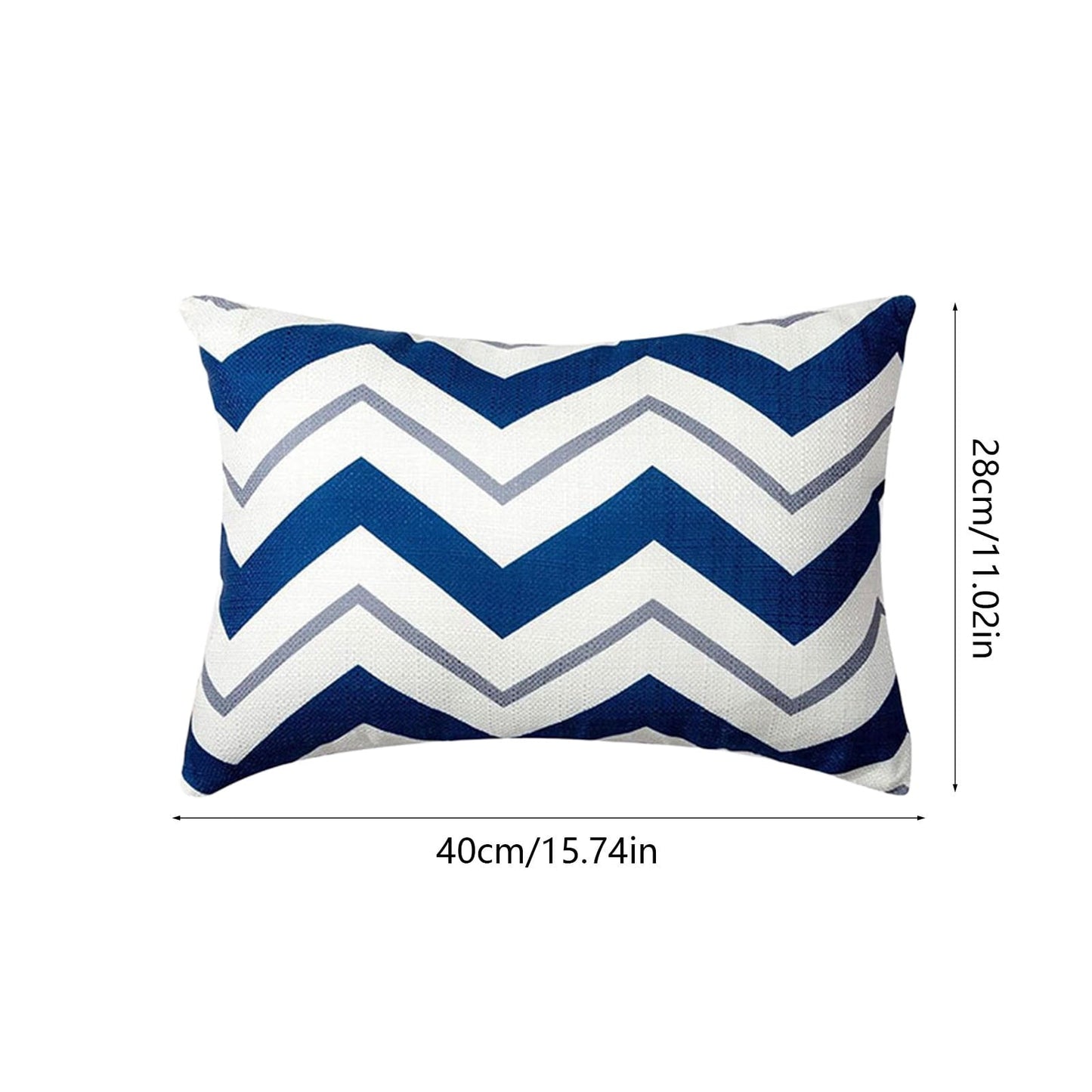 RKZDSR Waterproof Outdoor Chaise Lounge Headrest Cushion Cover - Striped Pillow for Patio & Garden, Comfortable & Stylish Cushion Insert Included