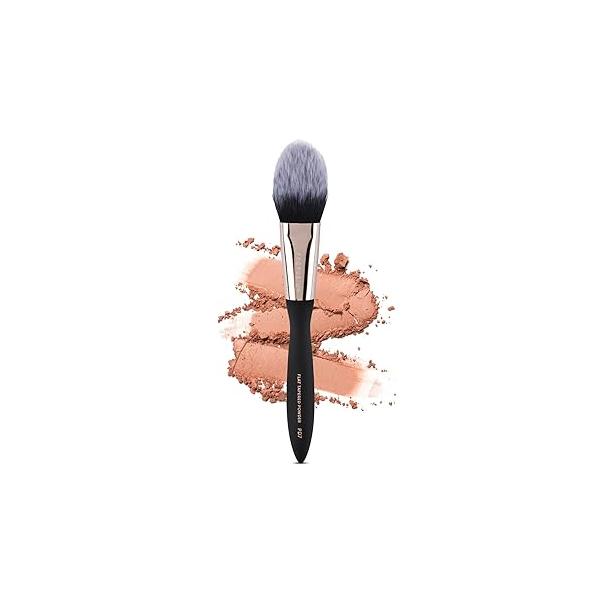 Profusion Cosmetics Artistry Series Flat Tapered Powder Brush, Luxurious and Soft Touch Matte Finish With Waved Handle Optimum Grip for Lightweight Balance, Vegan Cruelty Free