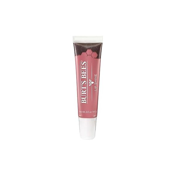 Burt's Bees Lip Care, Moisturizing Shine for Women, 100% Natural, Blush, 0.5 Oz