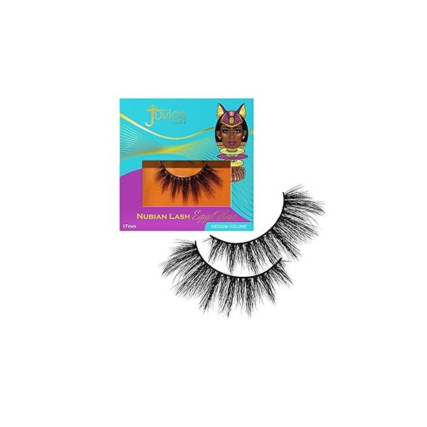 Juvia's Place Egypt Flare Nubian Eye Lashes, Silk Hairs, Day, Night, Long Lasting, Cruelty Free, Vegan