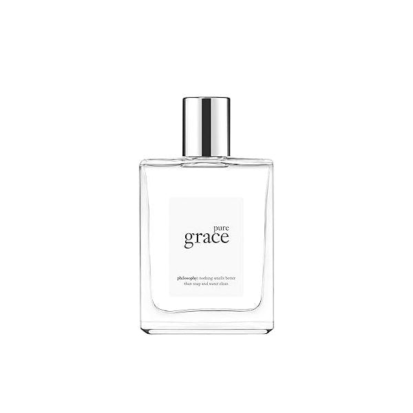 philosophy pure grace eau de toilette - crisp & clean women's perfume with notes of water lily, leafy greens musk long lasting fragrance