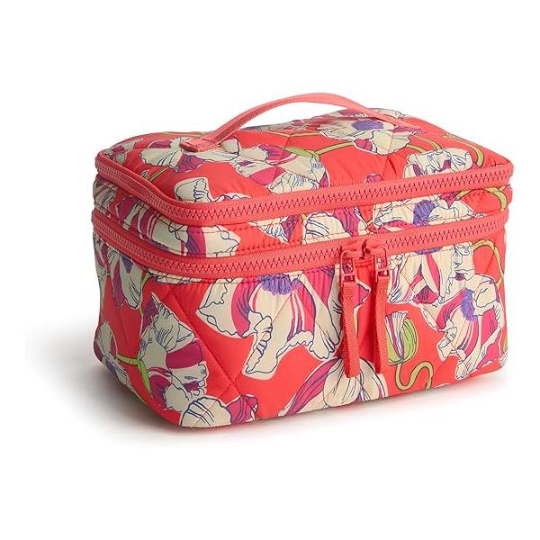 Vera Bradley Women's Brush Up Cosmetic Case, Nylon Makeup Bag